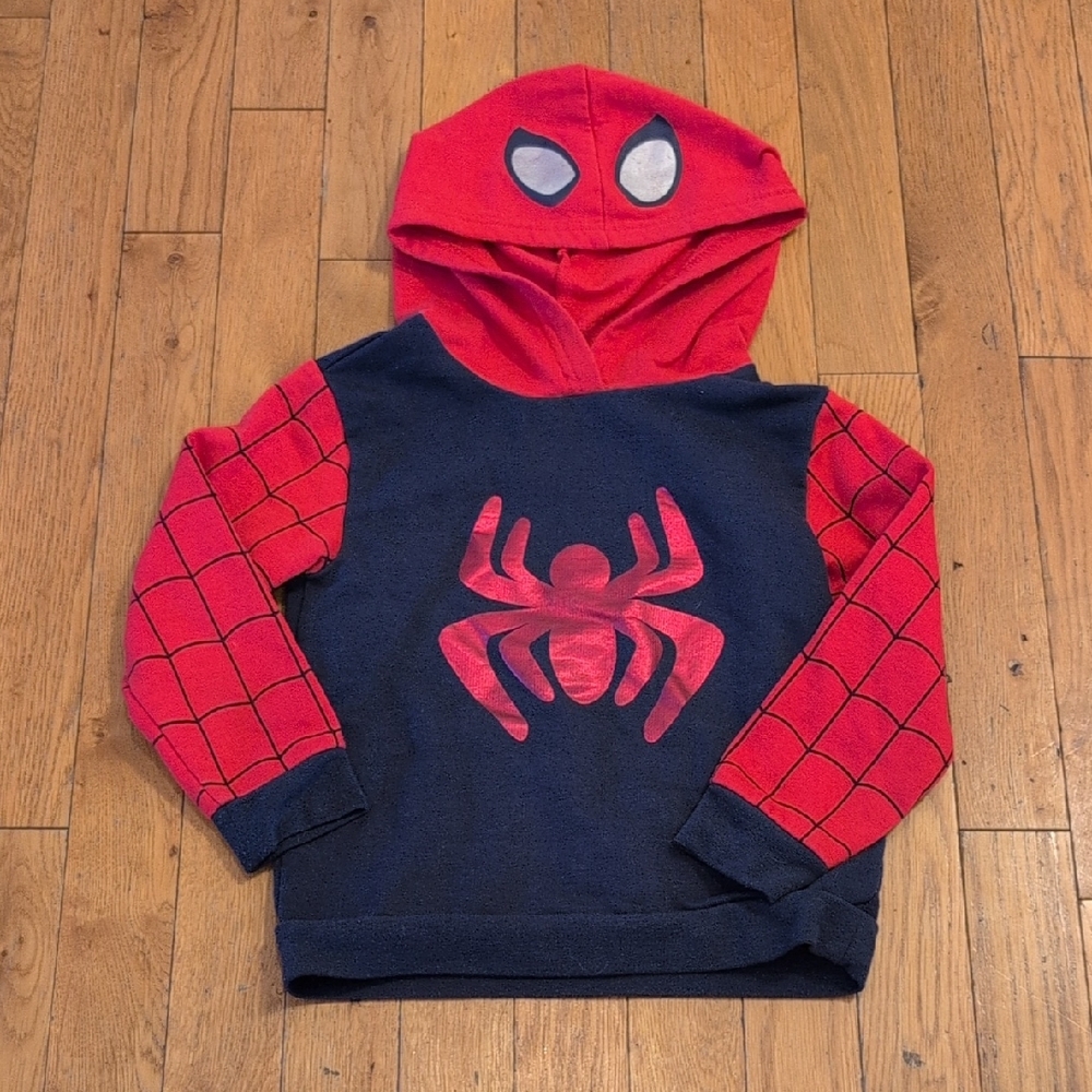 Toddler Spiderman Hooded Pullover
